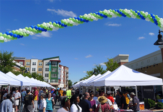 "At the 2013 Downtown Hyattsville Arts Festival.  Photo by Phil Hutinet for East City Art."